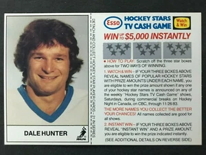 DALE HUNTER 1983-84 ESSO *UNSCRATCH* NO 10 NRMINT+ 65664 - Bild 1 von 2