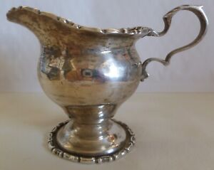  ENGLISH STERLING SILVER MILK JUG CHESTER 1907 BY GEORGE NATHAN & RIDLEY HAYES