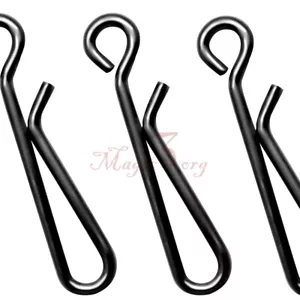 Scatti da Pesca Cambio Rapido Acciaio Inox Clip Rapida 22-77Lb Connettore Esca 50pz - Foto 1 di 15