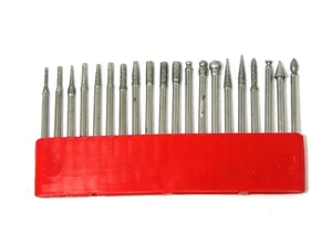 Verschiedene Spitzen diamantbeschichtete Stahlbohrungen für rotierende Werkzeuge 20 Stück - Bild 1 von 1