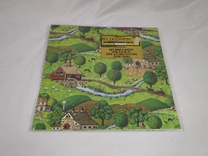 Vintage American Greetings Gift Wrap Wrapping Paper Country Scene All Occasions - Picture 1 of 8