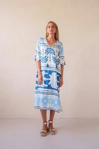 Abito di raso yippie hippie mix di motivi allover art.: S50-302 taglia S, M VP 229,00 € - Foto 1 di 3