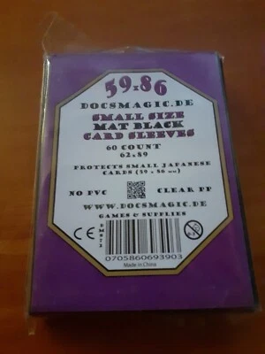 Lot de 60 Sleeves Small Size MAT BLACK - Photo 1/2