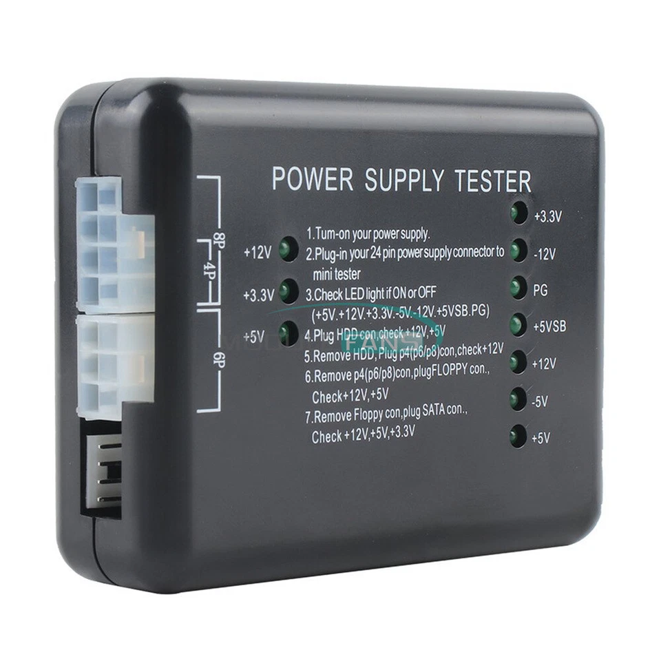 Power Supply LED 20/24 Pin for PSU ATX SATA HDD Checker Meter PC Computer tester - Image 1 of 1