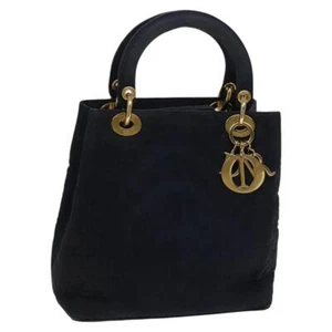 Auténtico bolso de mano Christian Dior Canage de nailon negro dorado bs23760 - Imagen 1 de 21