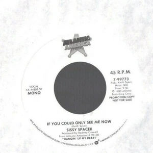 SISSY SPACEK If you Could See Me Now 45 RECORD DJ PROMO MINT STOCK MONO / STEREO - Picture 1 of 1