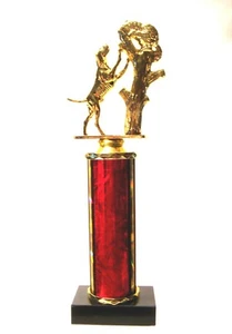 ## 2 TROFEO PERRO COON, MAPACHE EN ÁRBOL, TROFEO DE CAZA 8 COLORES - Imagen 1 de 5