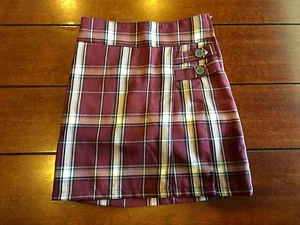 Cherokee School Uniforms Girls Pleated Scooter Plaid- built in shorts - Picture 1 of 4