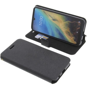 Custodia per ZTE Blade A5 2020 Book-Style Protettiva Cellulare Lucido Nero - Foto 1 di 6