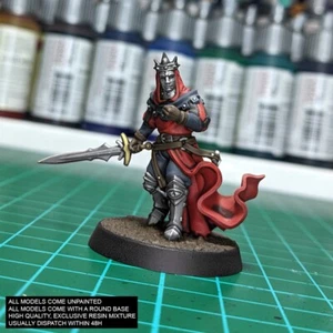 DARK PALADIN KNIGHT Fantasy: D&D, Frostgrave, 3D Resin Miniature 28mm 32mm V87