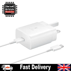 Original 45W Super Schnell Ladegerät Stecker & Kabel für Samsung Galaxy S23 S23+ Ultra 5G - Bild 1 von 10