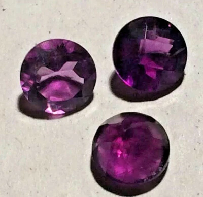 Amethyst  6mm & 5mm Round  8x6mm Oval  Natural Untreated  Best Quality  - Image 1 of 4