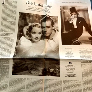 MARLENE DIETRICH "DIE UNFEHLBARE" GARY COOPER HISTORISCHE ABB. Presse '21 (G - Picture 1 of 2