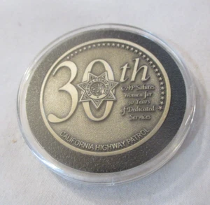 Moneda de desafío 2004 de la Patrulla de Carreteras de California 30 aniversario para mujer - Imagen 1 de 4