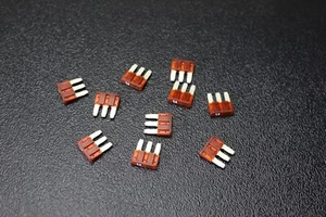 10 PK ATL 7.5 AMP FUSIBLES HOJA FUSIBLE DOBLE CIRCUITO EATON BUSSMAN MICRO 3 PATAS ATL7.5 - Imagen 1 de 8