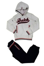 Completo tuta da bambino bianco blu Datch con cappuccio manica lunga junior moda