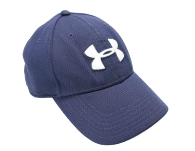 UNDER ARMOUR Cappello Classico Fit Uomo M / L Baseball Logo Ricamato Blu - Immagine 1 di 4