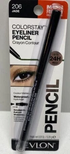 Revlon ColorStay Waterproof Eyeliner Pencil Crayon JADE #206, Sealed  - Picture 1 of 2