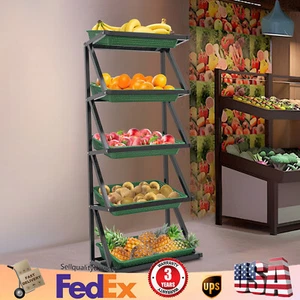 5 Layers Retail Display Rack Stand Metal Wire Snack Candy Display Organizer Rack - Picture 1 of 24