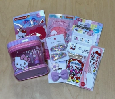 Детский набор для макияжа/Hello Kitty/моющийся косметический набор/тени для век/губы/лак для ногтей - Изображение 1 из 4