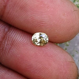 0,65 ct gelber Saphir natürlicher unbeheizt VVS Reinheit srilankischer Ursprung Edelstein - Bild 1 von 5