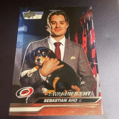 2023-24 Upper Deck Series 1 Swagnificent Sebastian Aho #30 - Image 1 of 4