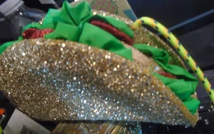 Crewcuts Niñas TACO Brillo Brillo Cartera Bandolera Cierre Cremallera Nuevo con etiqueta - Imagen 1 de 6