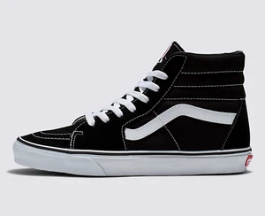 Vans SK8 HI Herren Damen schwarz weiß VN000D5IB8C Canvas Skateboard Schuhe-Größe 9,5 - Bild 1 von 6