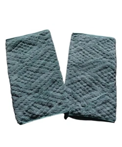 2 toallas de microfibra verde oscuro absorbente suave plato de cocina 29x14 in - Imagen 1 de 13