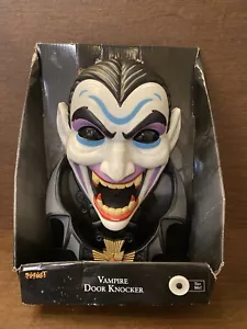 Spirit Halloween Vampire Door Knocker Animated Decoration Lights & Sounds — NEW - Picture 1 of 6