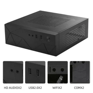 JX01 SECC Mini ITX HTPC Chassis Game Computer Case Box Desktop PC Enclosure - Photo 1/11