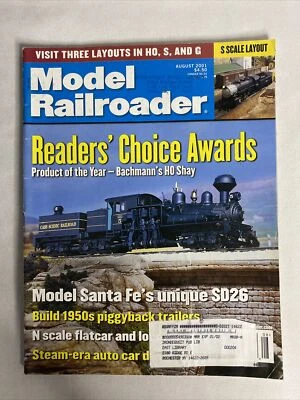 2001 August, Model Railroader Magazine, Workin’ On The Railroad (MH586) - Image 1 of 3