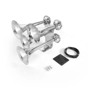 Train Horn Kit for Truck/Car/Pickup Loud System /150psi/4 Trumpets - Picture 1 of 7