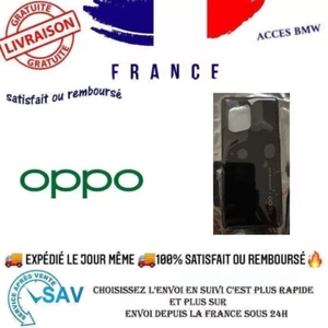 CACHE BATTERIE VITRE ARRIÈRE PREMIUM NOIR POUR OPPO FIND X5 - Imagen 1 de 1