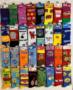 🧦 ODD SOX Funny Hip Food Game Cartoon Food Nostalgic Crazy Crew Socks Size 6-12 - Picture 1 of 50