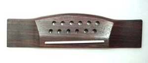 12 STRING GUITAR BRIDGE with saddle OLD STOCK ROSEWOOD - Picture 1 of 1
