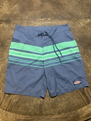 Pantalones Cortos de Tabla Vineyard Vines Para Hombre 32 Azul/Verde Sin Forro Natación Playa Surf Foto 1 de 4