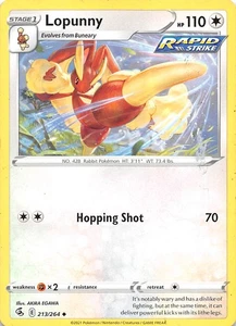 Lopunny 213/264 SWSH08: Fusion Strike Pokemon 010622 - Picture 1 of 2