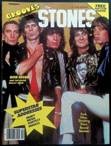 GROOVES VOL. 2 #2 ~ VF 1978 MAGAZINE ~ POSTER ATTACHED ~ ROLLING STONES COVER - Picture 1 of 5