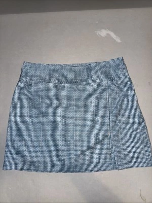 Saia de tênis de golfe feminina Izod XFG verde e branco bolsos elásticos tamanho 14 - Imagem 1 de 4