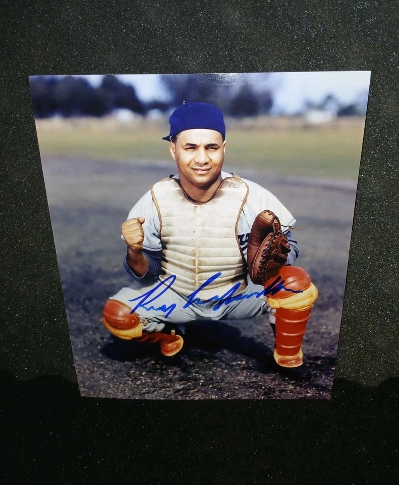 Roy Campanella Brooklyn Dodgers autographed 8x10 photo & COA - Image 1 of 2