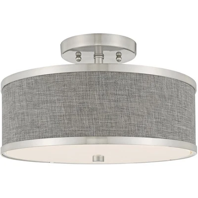 Livex Lighting 60422-91 Park Ridge Semi-Flush Mount Brushed Nickel - Image 1 of 4