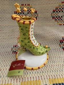 Christmas Krinkles Department 56 Shoe Elf Taper Candle Holder New W Tag - Picture 1 of 10
