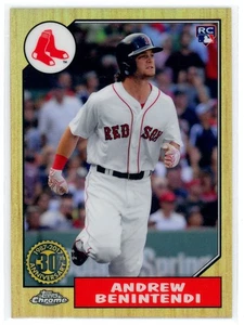 2017 Topps Chrome 1987 Baseball Andrew Benintendi Red Sox #87T-25 - Bild 1 von 2