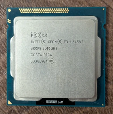 Intel Xeon E3-1245 v2 SR0P9 3.4GHz Quad Core LGA 1155 CPU Processor *km - Image 1 of 4