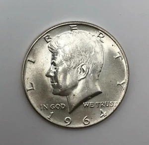 Mezzo dollaro Kennedy 1964 90% argento C-016 - Foto 1 di 2
