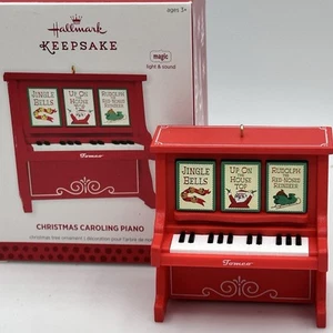 Hallmark Keepsake 2013 Christmas Caroling Piano Ornament Magic Light Sound Works - Picture 1 of 16