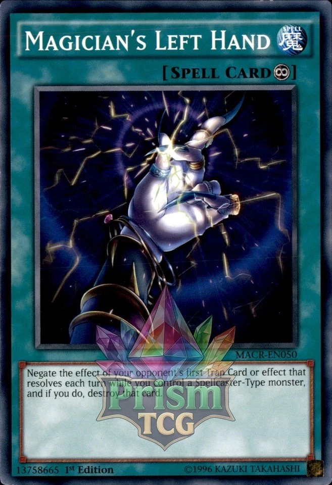 1st Ed Magician's Left Hand MACR-EN050 Yugioh - Image 1 of 1