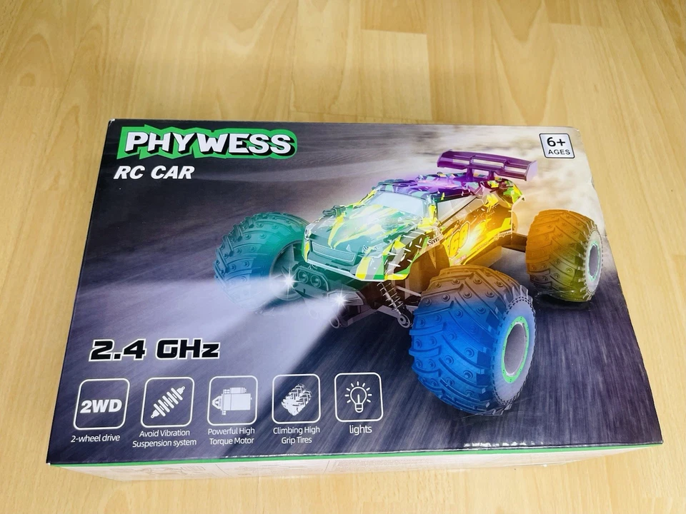 PHYWESS Remote Control Car, RC Cars Kids Toys for Boys +6 New - Image 1 of 1