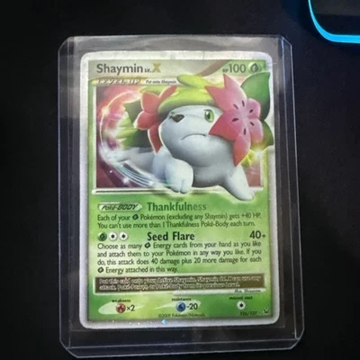 Shaymin LV.X Land Forme 126/127 Platinum Holo LP Rare Pokemon Card TCG - Image 1 of 2
